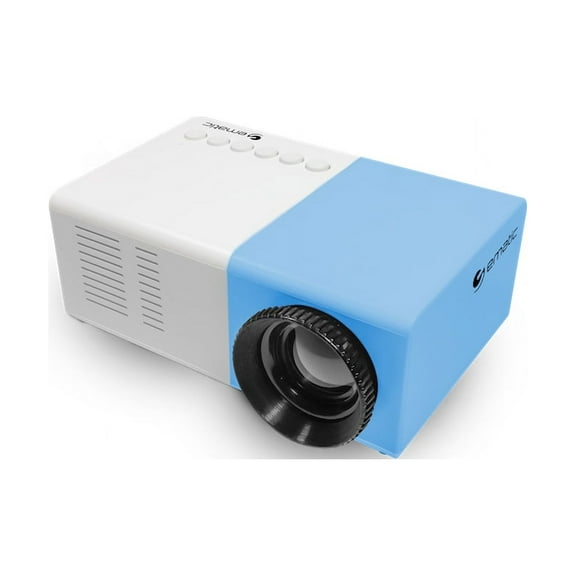 Open Box Ematic Mini Portable Theater Projector, Blue (EPJ480BU)