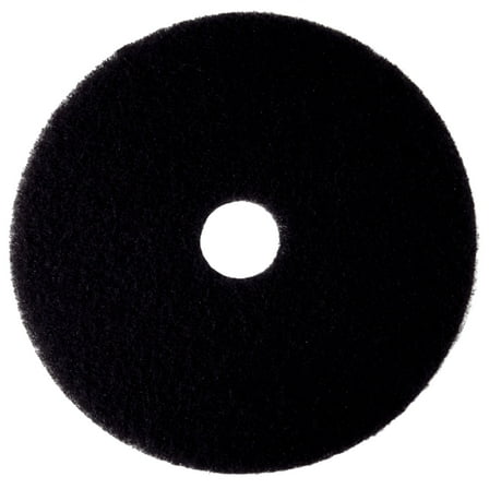 3M™ 7300 High-Productivity Floor Stripping Pads, 17", Black, Case of 5 Pads