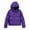 Purple, variant on RYRJJ Women's Winter Hooded Puffer Jacket Oversized Thickened Parka Outwear Long Sleeve Zip Up Quilted Baggy Short Down Coat with Pockets(Khaki,S)