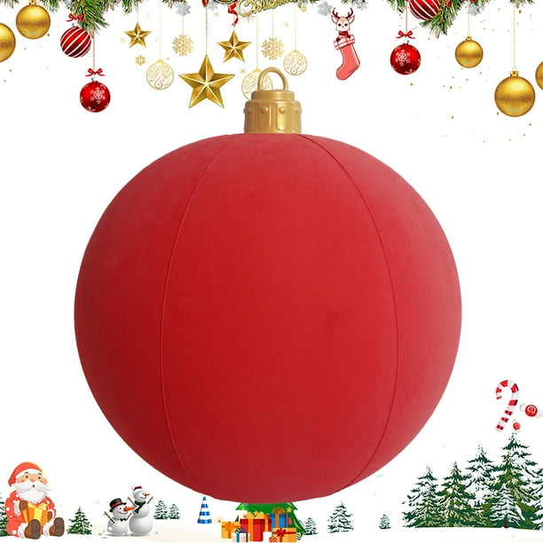 Bolas Navidad Inflables Que Brotan La Pelota Navegación (68x58 Cm) Rojo