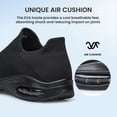 thumbnail image 6 of AMANSSE Mens Walking Shoes Non Slip Running Shoes Breathable Workout Shoes Lightweight Breathable Casual Work Sports Gym Shoes All Black Size 7, 6 of 7