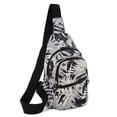 thumbnail image 1 of Mochila tipo bandolera EVANCARY Small para hombre y mujer de nailon rosa, 1 of 9