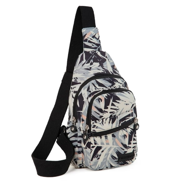 Mochila tipo bandolera EVANCARY Small para hombre y mujer de nailon rosa