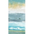 thumbnail image 2 of Tava Studios 14x24 White Modern Wood Framed Museum Art Print Titled - Beach Walk II, 2 of 4