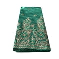 thumbnail image 5 of Sequin Lace George Fabric African Embroidery Nigerian Lace Fabric 5 Yards/Lot Wedding Bridal Lace  Women Dreeses Green, 5 of 6