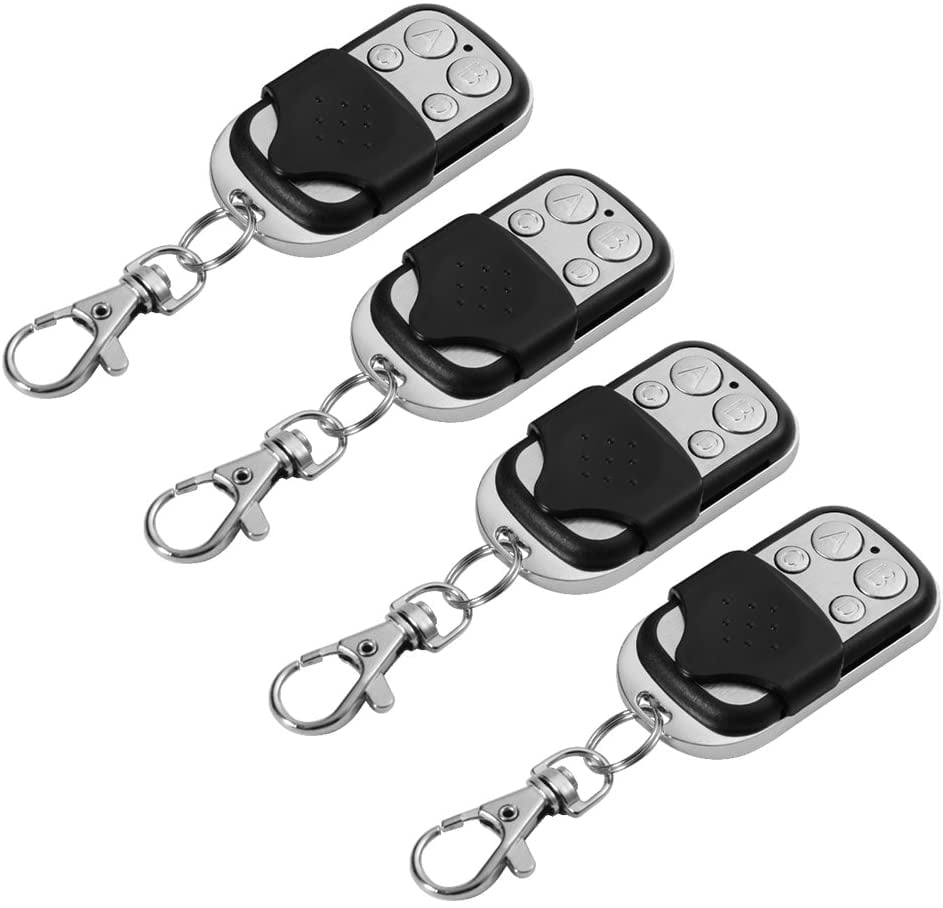 Universal Wireless Remote Control Wireless Remote Control with Keyring Keychain for Window Garage Door Toy Car