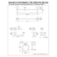 thumbnail image 2 of Kingston Brass BAH821318478SN Concord 5 Piece Bathroom Accessory Set - Brushed Nickel, 2 of 2