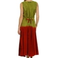 thumbnail image 2 of Sakkas 61004 Jasmine Embroidered Button Down Dress - Purple / Pink - One Size - Green / Red - One Size, 2 of 4