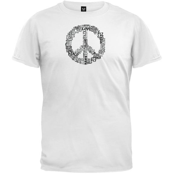 Love and Peace Sign White T-Shirt