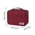 thumbnail image 4 of Cable Digital Storage Bag Travel Portable Zipper Cation Pouch Case, 4 of 4