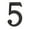 Oil Rubbed Bronze, variant on 5 in. Oil-Rubbed Bronze House Number 5