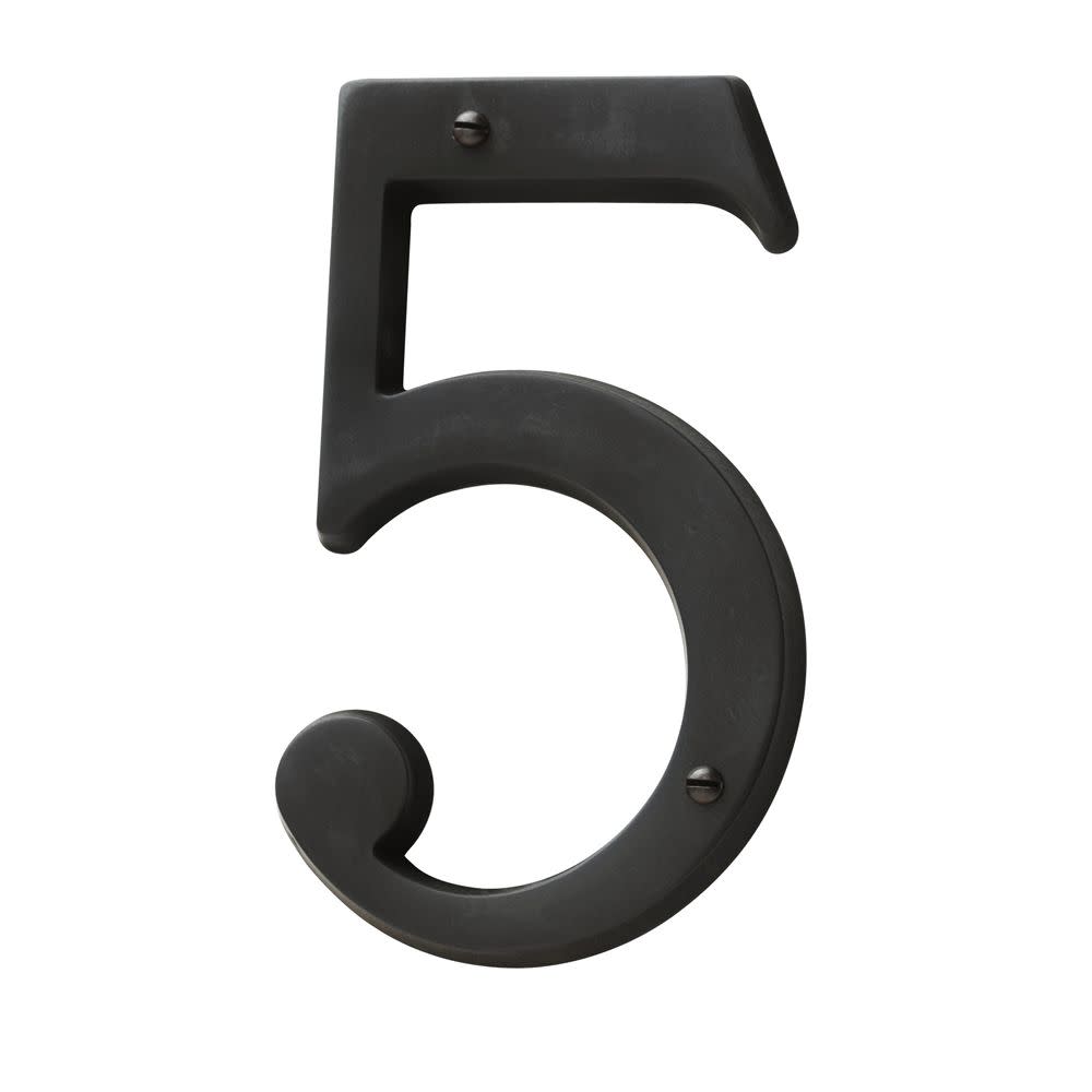 5 in. Oil-Rubbed Bronze House Number 5