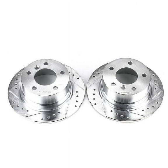 Power Stop EBR498XPR Evolution Drilled & Slotted Rotors -Rear Fits select: 2000 BMW Z3 2.8, 1996-1997 BMW Z3