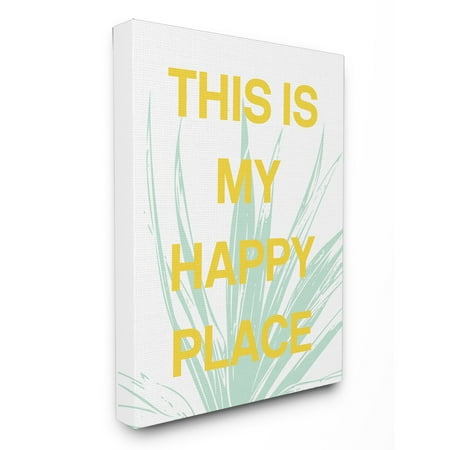 Amare Wall - The Stupell Home Decor Collection This Is My Happy Place Agave Canvas Wall Art