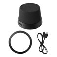 thumbnail image 1 of Mini altavoz portátil con sonido nítido, 2 en 1, soporte para teléfono, potente, pequeño, recargable. negro, 1 of 8