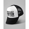 thumbnail image 5 of Dad Hat for Father's Day - Papa Gifts - World's Best Farter Funny Men's Trucker Mesh Cap - One Size Adjustable - Black/White - Perfect for Casual Wear, Birthdays, and Special Occasions - Comfortable, 5 of 6