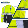 thumbnail image 6 of JORESTECH 5-Pack Hi-Vis Long Sleeve Safety Shirt, ANSI Class 3 (3XL, Yellow/Black), 6 of 8