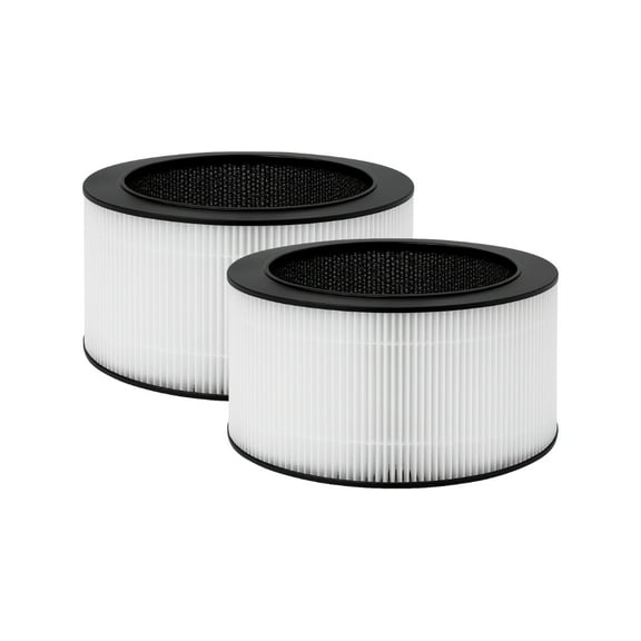 Nispira BAPF160 Replacement Filter for Bionaire Air Purifier BAP9360W BAP9260W 3-in-1 True HEPA Activated Carbon, 2 Packs