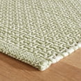 thumbnail image 5 of Dash & Albert Miss Muffet Handwoven Cotton Rug, 2' 6" x 8', Olive, 5 of 7