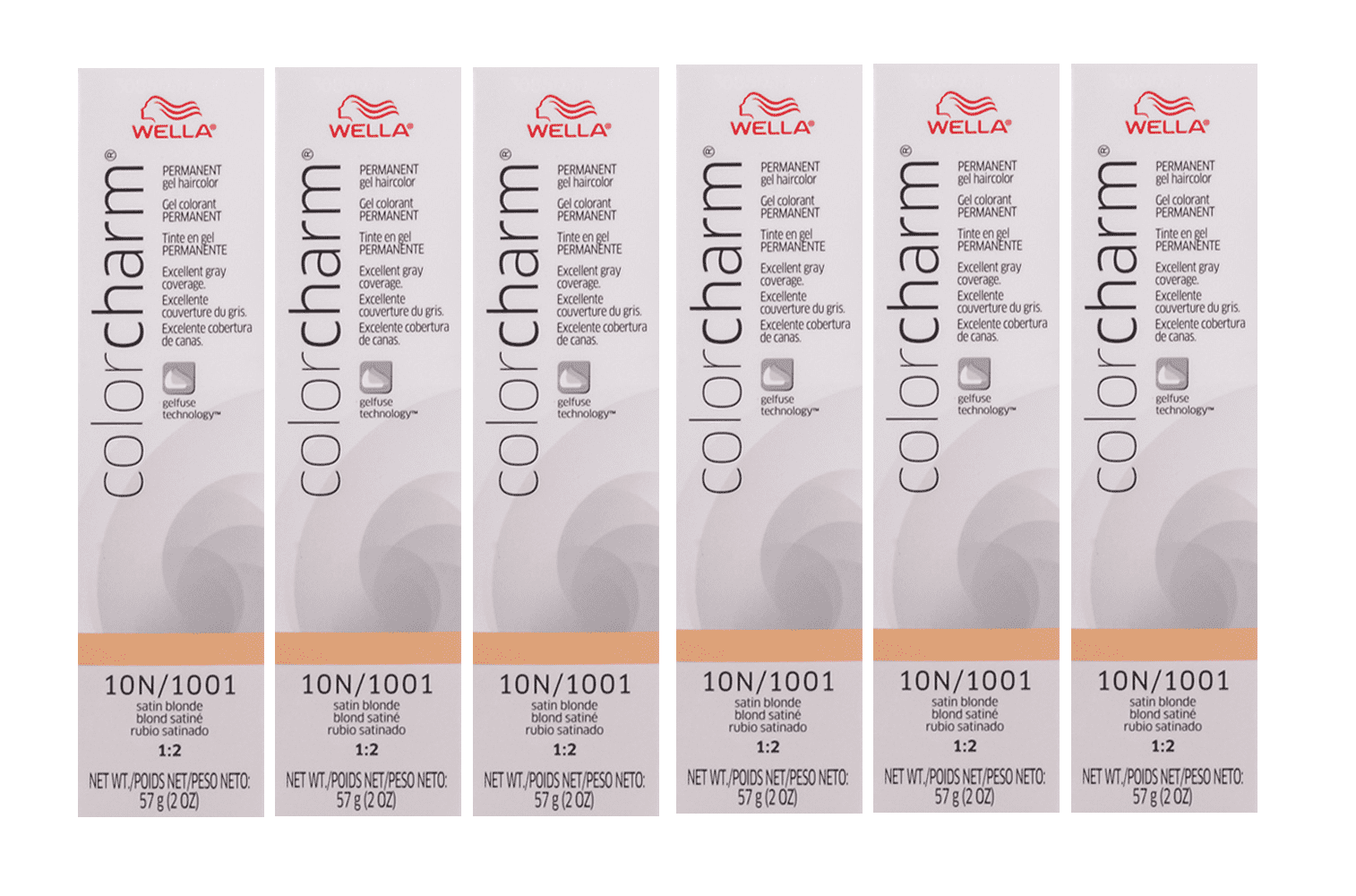 WELLA COLOR CHARM, HAIR COLOR Satin Blonde Permanent Gel Hair HCG1001