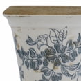 thumbnail image 3 of A7Store White Ceramic Urn Planter Pot with Floral Pattern, 5.3x5.3x5.1'', Set of 4, 3 of 6