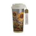 thumbnail image 3 of Botella De Agua De Titanio, Botella Reutilizable Para Beber Agua Con Tapa, Vaso De Café, Girasol, 3 of 8