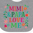 thumbnail image 4 of Inktastic Mimi and Papa Love Me Girls Baby Bib, 4 of 4