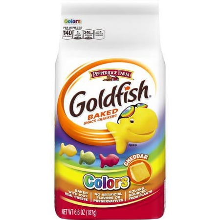 Pepperidge Farm Colors Crackers Cheddar - 6.6 Oz (Pack of 24)