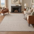 thumbnail image 2 of GENIMO 2'x3' Area Rug, Washable Non Slip Soft Boho Geometric Indoor Door Mat for Entryway Kitchen Laundry Room, Linen Beige, 2 of 7