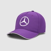 Mercedes Benz AMG Petronas F1 Formula One 2024 Lewis Hamilton Cloth Hat Purple