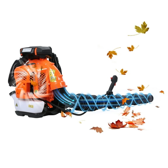 Eonox 80CC 4-Stroke Gas Leaf Blower, 900CFM High Power Backpack Blowing Machine for Lawn Care, Yard Debris & Wet Leaves, 2.3L Fuel Tank, Low Noise