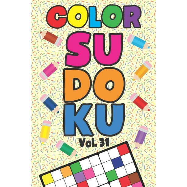 Download Color Sudoku Vol 31 Play 9x9 Grid Color Sudoku Easy Volume 1 40 Coloring Book Pencil
