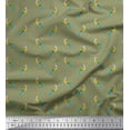 thumbnail image 1 of Soimoi Moss Georgette Fabric Dot & Parrot Bird Print Fabric by The Yard 42 Inch Wide, 1 of 3