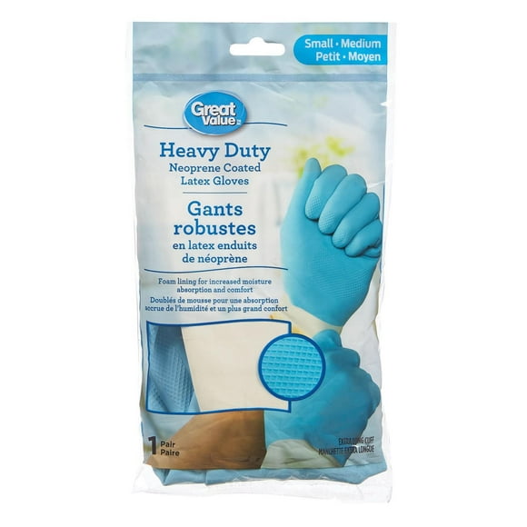 Gants robustes en latex enduits de néoprène de Great Value