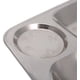 thumbnail image 4 of Plato cinco en uno de acero inoxidable, bandeja dividida para cena, recipiente para almuerzo, plato de comida, ideal para acampar, almuerzo para niños, cena o uso diario, 4 of 7