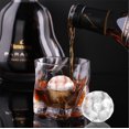 thumbnail image 5 of Bandeja de cubitos de hielo rosa, molde de cubitos de hielo redondo reutilizable rosa, para cócteles whisky Vhermosa Utensilios de Cocina, 5 of 5