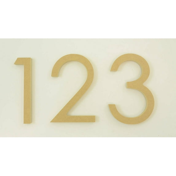 Package of 1, "9" 12 Inch X 1/2" MDF Numbers In The Century Gothic Font | Thick For Art & Craft Project, Made in USA