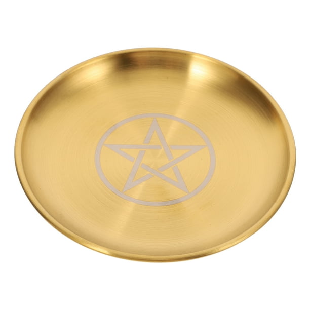 WORGEOUS Bandeja de altar bruja de joyería de metal bandeja para la bandeja de la bandeja del collar del collar de la bandeja