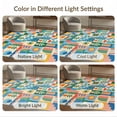 thumbnail image 7 of ODIKA 4'x6' Multicolor Geometric Patchwork Washable Area Rug Modern Abstract Design With Bold Shapes And Playful for Home Office, Under Desk, Non-Slip Chair-Friendly, Flatwoven, 7 of 7