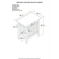 thumbnail image 5 of AFI Nantucket Solid Hardwood Side Table with USB Charger Set of 2 Driftwood, 5 of 5