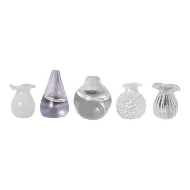 Florero Del Jarrón Flores Refrigerador Magnet 3D Ceramic Vases Nevera Mini (C 5pcs)