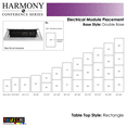 thumbnail image 4 of 10 Person Modular Rectangle Conference Table Metal Bases Power Modules, 4 of 8