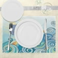 thumbnail image 3 of Ambesonne Cartoon Place Mats Set of 4, Dolphin Ocean, Standard Size, Multicolor, 3 of 6