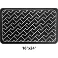 thumbnail image 2 of Coffee Mat Super Absorbent Dish Drying Mat Hide Stain Rubber Backed Coffee Bar Accessories Match with Coffee Maker Coffee Machine Coffee Pot Drying Mats for Kitchen Counter(Black, 16"x24"), 2 of 6