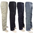 thumbnail image 2 of Men‘s Cargo Pants Joggers Work Military Tactical Chino Utility Combat Pants Outdoor Trousers with Pockets, 2 of 7