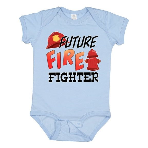 Inktastic Future Fire Fighter Boys or Girls Baby Bodysuit