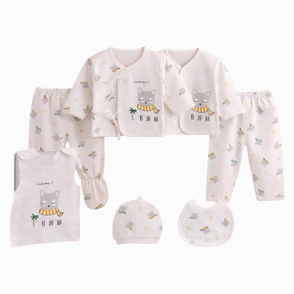 Hessimy Newborns Layette Gift Set for Boys & Girls, Baby Clothes Essential 6-12 Months 12-24 Months 2T 3T 4T 5T 6T 7T 8T 9T Children(White,0-3 Months)