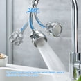 thumbnail image 3 of Advancent Rociador de grifo de fregadero Universal de 360 ​​grados, rociador de ahorro de agua para baño, boquilla difusora de grifo, filtro Flexible Type9 NO9 Advancent HA009020-02, 3 of 6