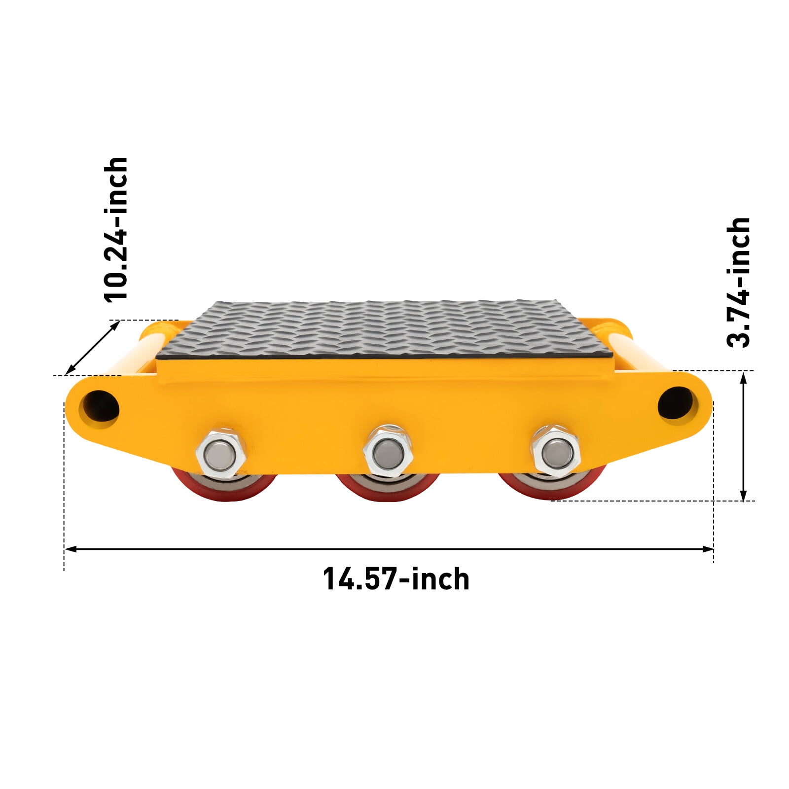 15T Machinery Mover Heavy Machine Dolly Equipment Roller Skates 9 Rollers for Transporting Large And Heavy Objects And Daily Furniture