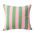 thumbnail image 3 of Yhmxh 18x18 Inch Outdoor Throw Pillow Cover, Waterproof Stripes Square Decorative Cushion Case, Fade Resistant Stripe Sofa Pillowcase for Beach Chair, Garden Porch, Indoor Home Couch Decoration, 3 of 7